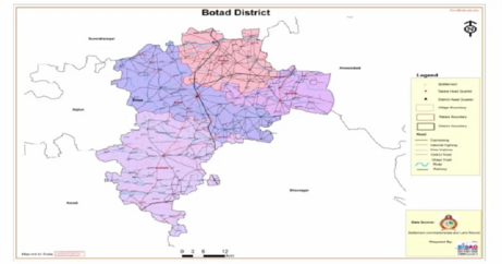 Tourist Map Guide of Botad - Gujarat Orbit