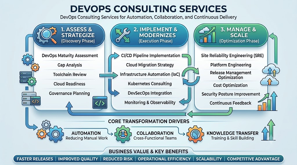 DevOps Consulting Services for Automation, Collaboration, and Continuous Delivery